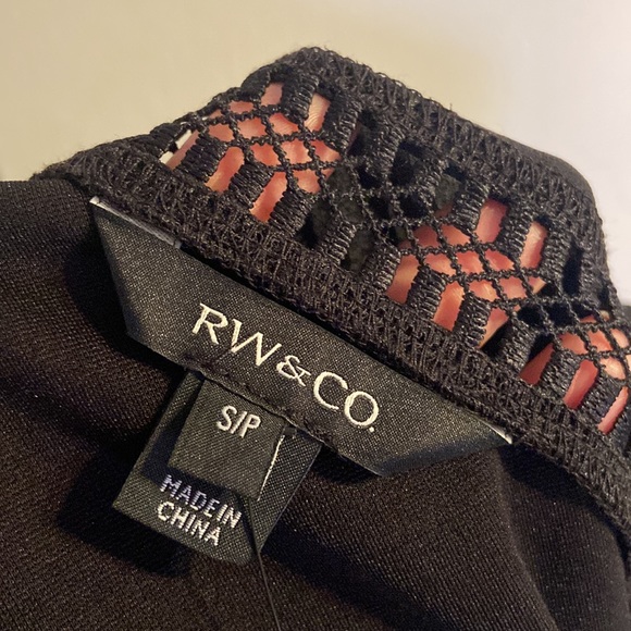 RW&Co long sleeve, black blouse, size small - Picture 9 of 11